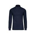 Rollkragenshirt TRIGEMA "TRIGEMA Langarm Ski- und Sport-Rollkragenpullover" Gr. 128, blau (navy) Kinder Shirts Langarm