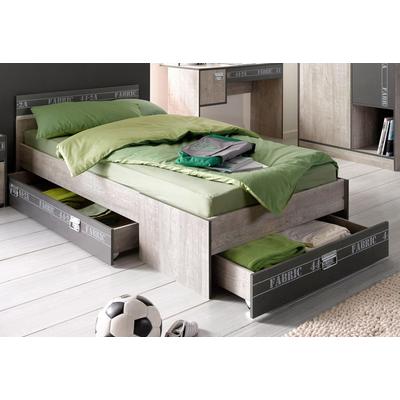 Schubkasten PARISOT "Fabric", grau (eschefarben, grau), Melamin, Schubladen, (2 Stck.)