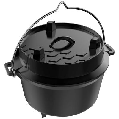 Grilltopf TEPRO "Dutch Oven S" Töpfe Gr. + Höhe 23cm, schwarz 4 Liter