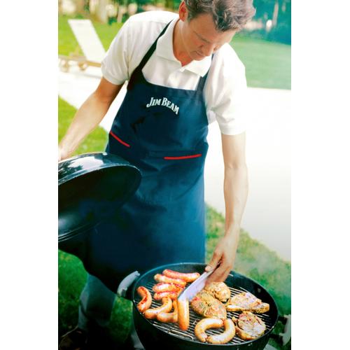 Grillschürze JIM BEAM BBQ Schürzen schwarz Grillzubehör Schürzen mit Taschen