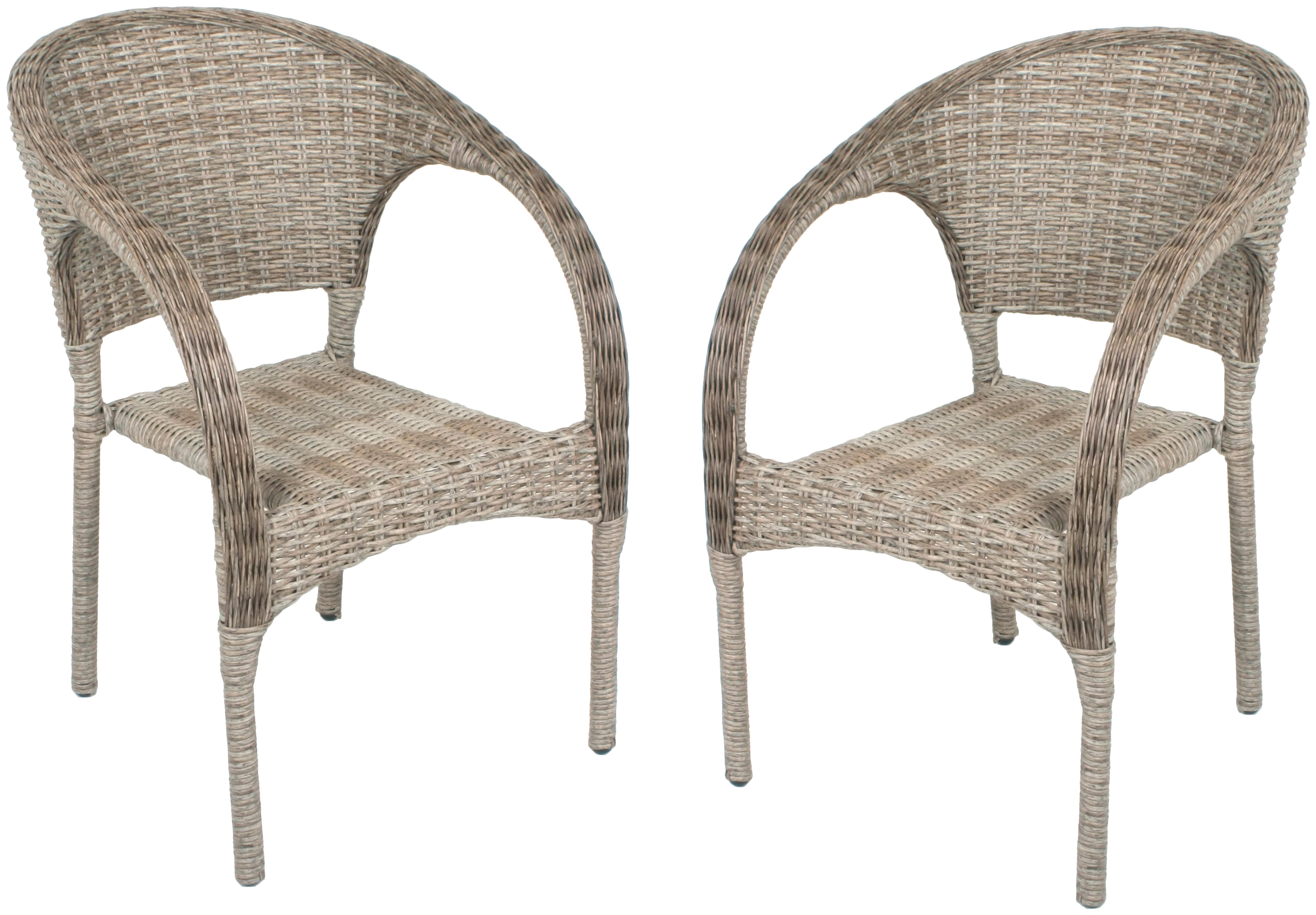 Stapelstuhl GARDEN PLEASURE "BASTIA", braun (ingwerbraun, ingwerbraun), B:57cm H:81cm T:63cm, Kunststoff, Stühle, 2er Set