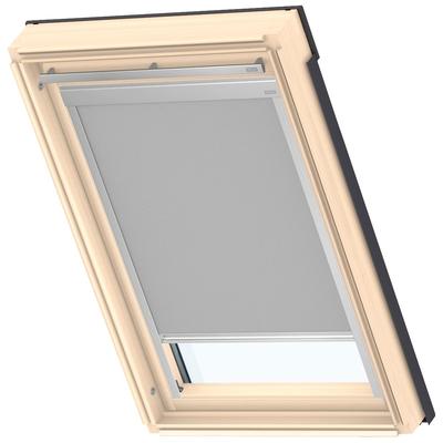 Verdunklungsrollo VELUX "DBL M04 4204", grau, M04, Aluminium, Polyester, Rollos, alufarbene Führungsschienen & Griffleiste Image