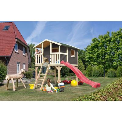 Spielturm KONIFERA "Unfug", grau, Spieltürme, KinderB:198cm H:309cm T:244cm, Holzwerkstoff, BxTxH: 198x244x309 cm, B:198cm H:309cm T:244cm