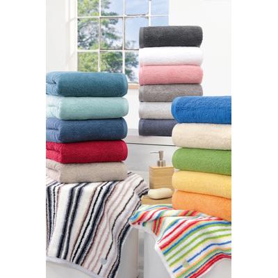 Duschtuch ROSS "Vita", beige (sand), B:80cm L:200cm, Frottier, Obermaterial: 100% Baumwolle, Handtücher (Packung), Bestickung ROSS-Emblem Image