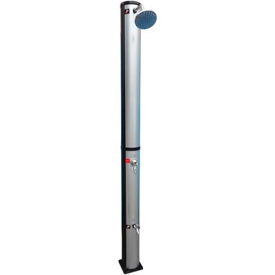 Solardusche MY POOL BWT "Alustyle Exklusiv", silber (silberfarben), B:16cm H:215cm, Kunststoff, Chrom, Outdoorduschen, 215 cm Höhe, 40 l Tank Image
