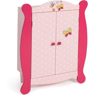 Puppenkleiderschrank CHIC2000 "Papilio Pink", pink, Puppenmöbel, KinderB:46cm H:59cm T:46cm, MDF, B:46cm H:59cm T:46cm