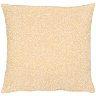 Dekokissen APELT "7907 Uni Paisley" Gr. 1, rot (apricot, unifarben), B:39cm L:39cm, Polyester, Kunstfaser, Dekokissen_Sitzkissen_Kissenhüllen, Kissenhülle mit Füllung, 1 Stück Image