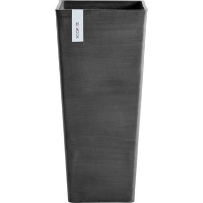 Blumentopf ECOPOTS "ROTTERDAM HIGH Dark Grey", grau (dunkelgrau), B:32cm H:70cm T:32cm, Kunststoff, Pflanzgefäße, BxTxH: 32x32x70 cm
