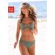 Push-Up-Bikini-Top BENCH. "Perfect" Gr. 38, Cup C, grün (oliv) Damen Bikini-Oberteile Ocean Blue