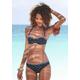 Bikini-Hose LASCANA "Kimer" Gr. 44, N-Gr, schwarz (schwarz, bedruckt) Damen Badehosen Ocean Blue