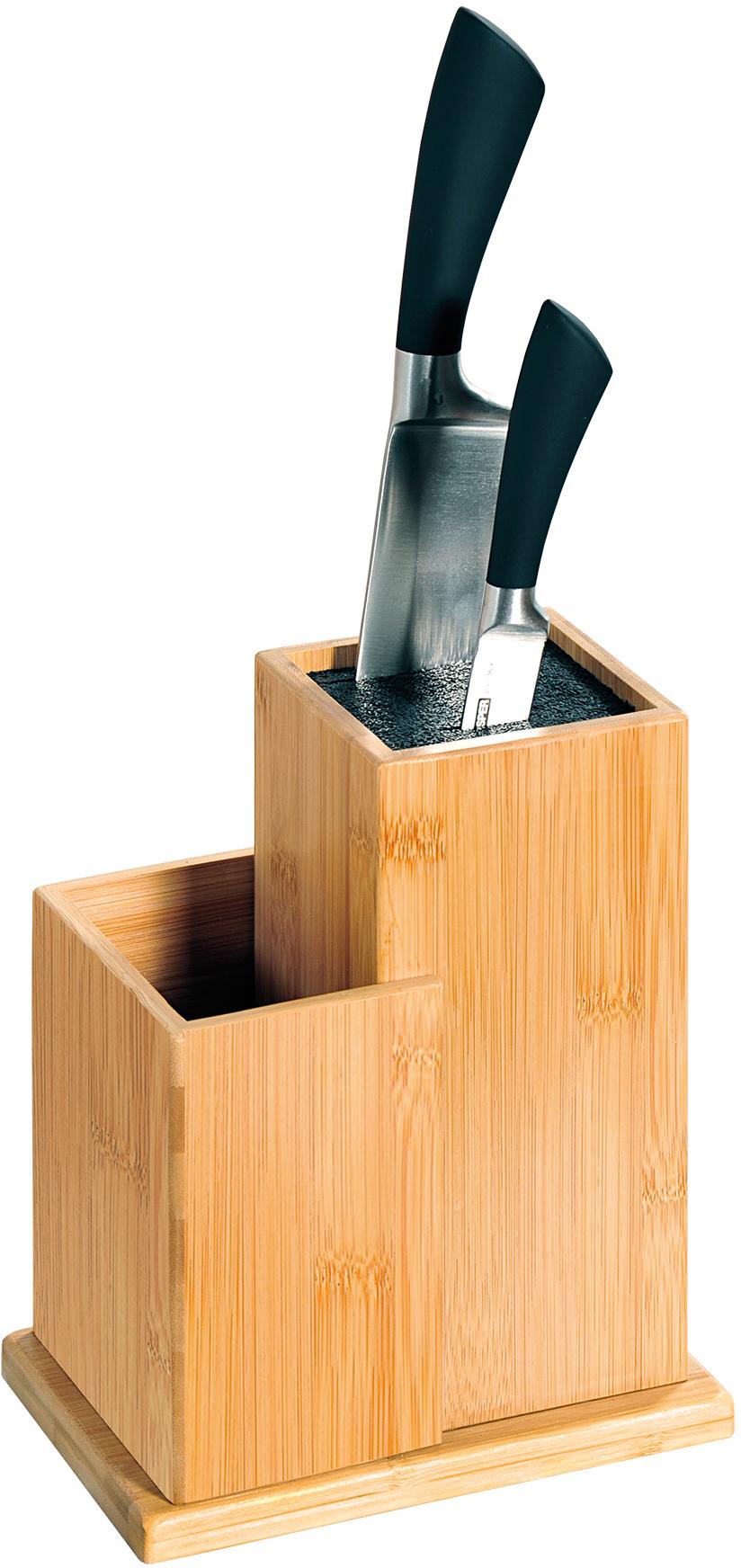 Messerblock KESPER, braun (holzfarben), B:12,7cm H:24cm L:18,5cm, Messerblöcke, Messerblock, FSCzertifiziert Image