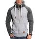 Sweatjacke BEHYPE "RAGLAN" Gr. M, grau Herren Sweatjacken