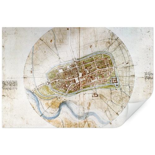 "Poster WALL-ART ""Stadtplan Imola"" Bilder Gr. B/H/T: 75 cm x 50 cm x 0,1 cm, Städte, 1 St., bunt Poster"