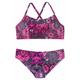 Bustier-Bikini BUFFALO "Shari Kids" Gr. 146/152, N-Gr, lila (aubergine, bedruckt) Kinder Bikini-Sets Bikinis