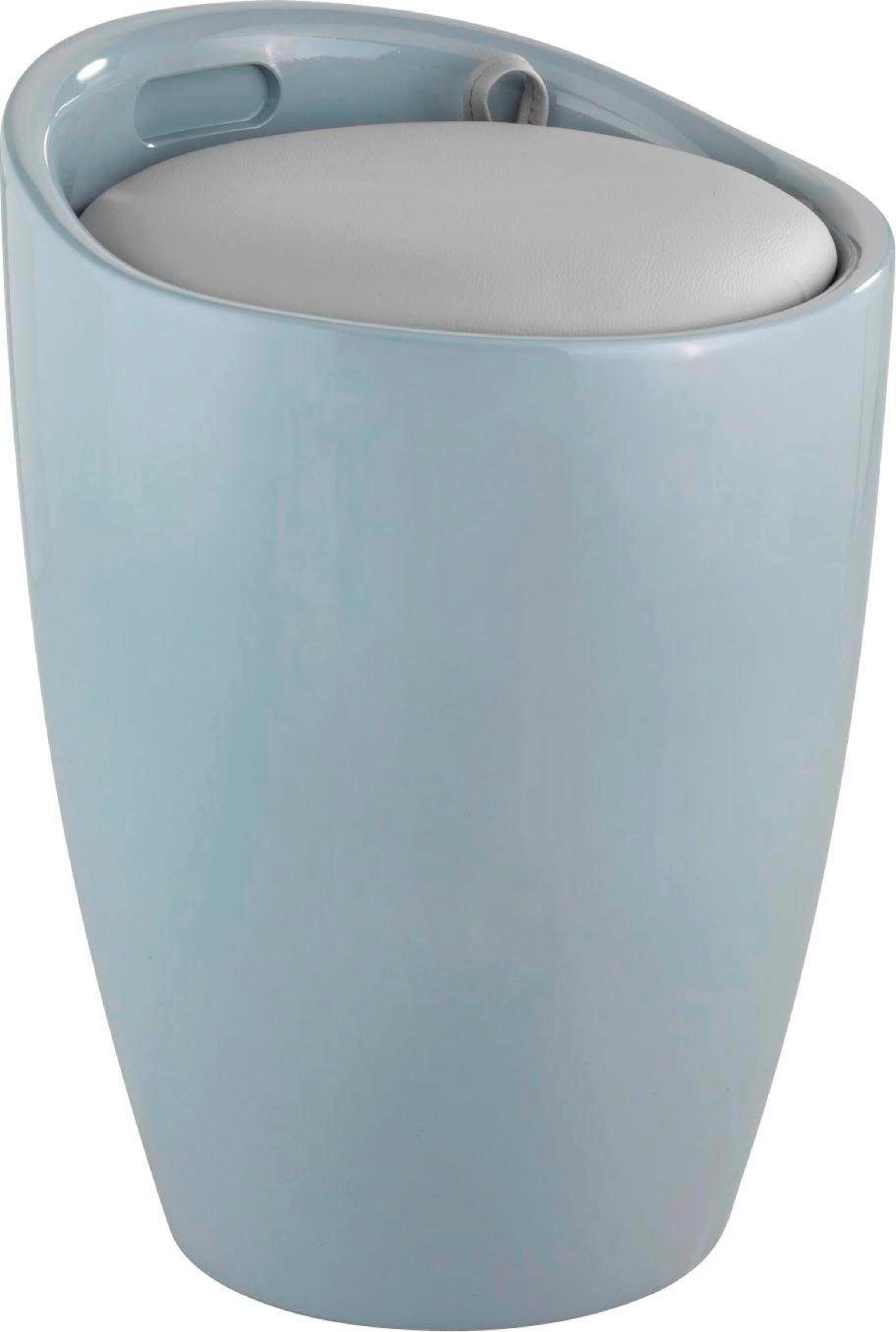 Hocker WENKO "Candy", grau, B:36cm H:50,5cm T:36cm, Hocker, Sitzhocker