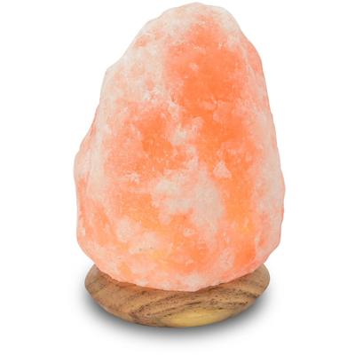 HIMALAYA SALT DREAMS Salzkristall-Tischlampe "USB-Rock", orange, H: 10cm, Lampen, Handgefertigt aus Salzkristall - jeder Stein ein Unikat, H: ca.10 cm Image