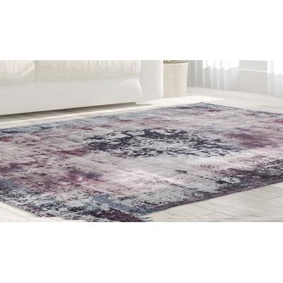 Teppich CALO-DELUXE "Layata 8034" Gr. 4, grau (anthrazit), B:160cm H:9mm L:230cm, Kunstfaser, Teppiche, Kurzflor, Wohnzimmer Image