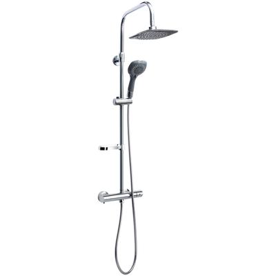 Brausegarnitur SANOTECHNIK, grau (chrom), H:8cm T:61cm, Brausegarnituren, Alle Angaben sind ca.-Maße.