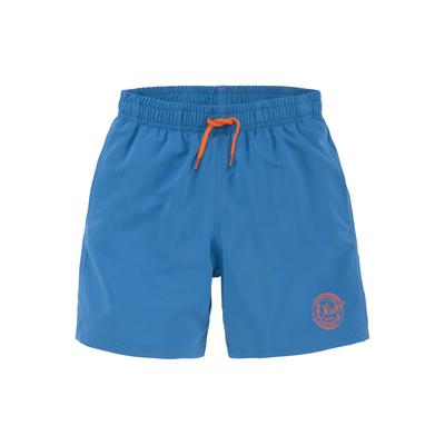Badeshorts S.OLIVER, Kinder, Gr. 110/116, N-Gr, blau, Polyester, Badehosen, mit seitlichem Logodruck Image