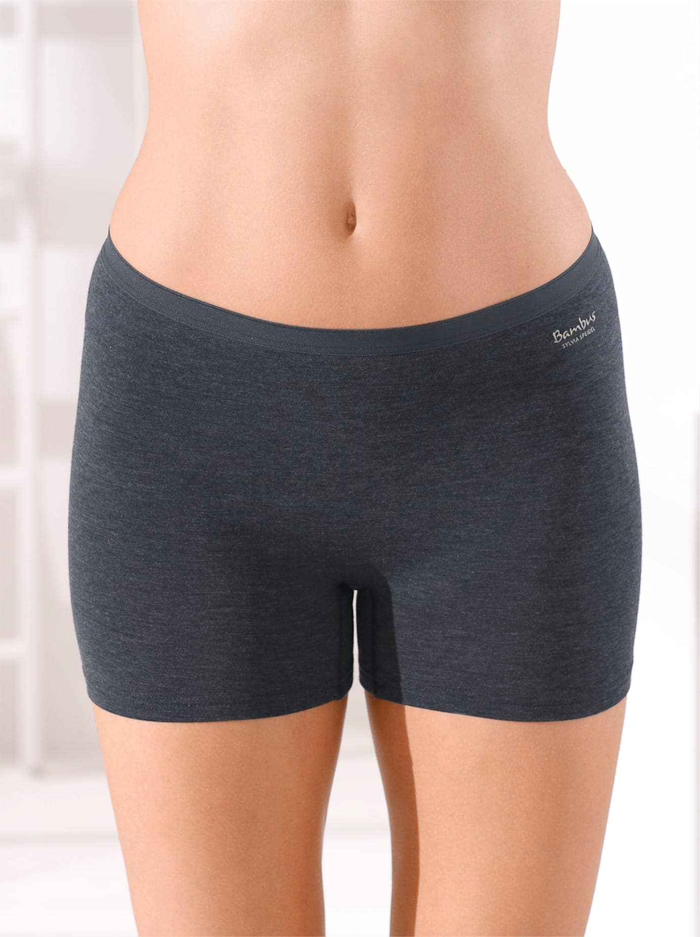 Panty SPEIDEL, Damen, Gr. 40, blau (jeansblau, meliert), 63% Viskose, 30% Polyamid, 7% Elasthan, Unterhosen Image
