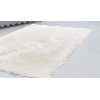 Hochflor-Teppich CALO-DELUXE "Giora 200" Gr. 3, weiß, B:120cm H:80mm L:170cm, Kunstfaser, Teppiche, getuftet, besonders weich durch Microfaser, Wohnzimmer, Schlafzimmer Image