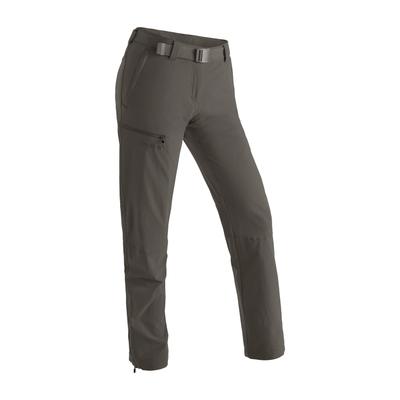 Funktionshose MAIER SPORTS "Inara slim", Damen, Gr. 34, Normalgrößen, braun (schlamm), 90% Polyamid, 10% Elasthan, Hosen, Herren Wanderhose, atmungsaktive Outdoor-Hose, 4 Taschen, Slim Fit Image