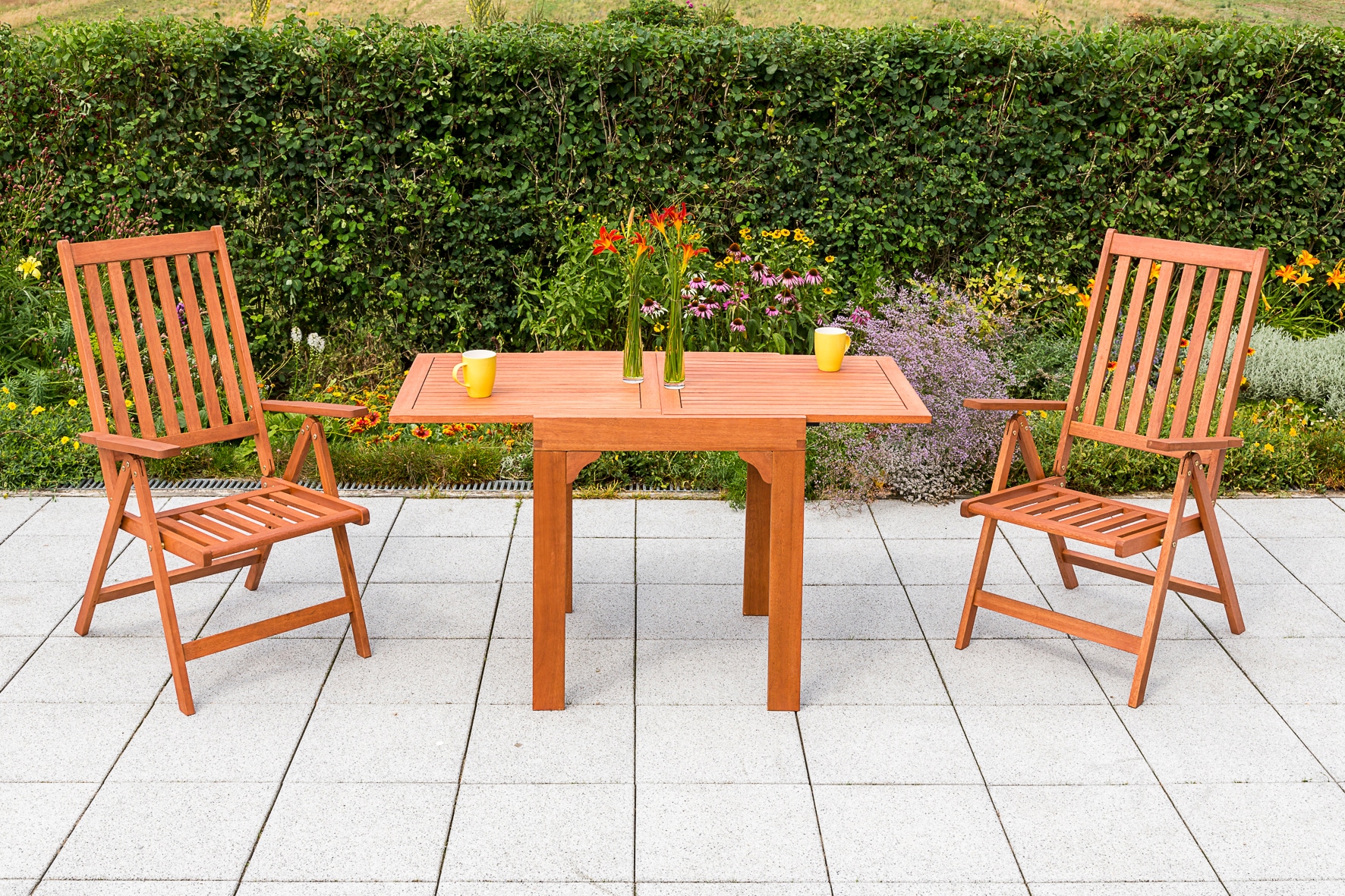 Garten-Essgruppe MERXX "Vitoria", beige (natur,), Sitzmöbel-Sets