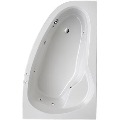 Whirlpool-Badewanne OTTOFOND "Loredana", weiß, B:110cm H:44cm L:175cm T:110cm, Sanitäracryl, Badewannen, Typ 1, chrom Image