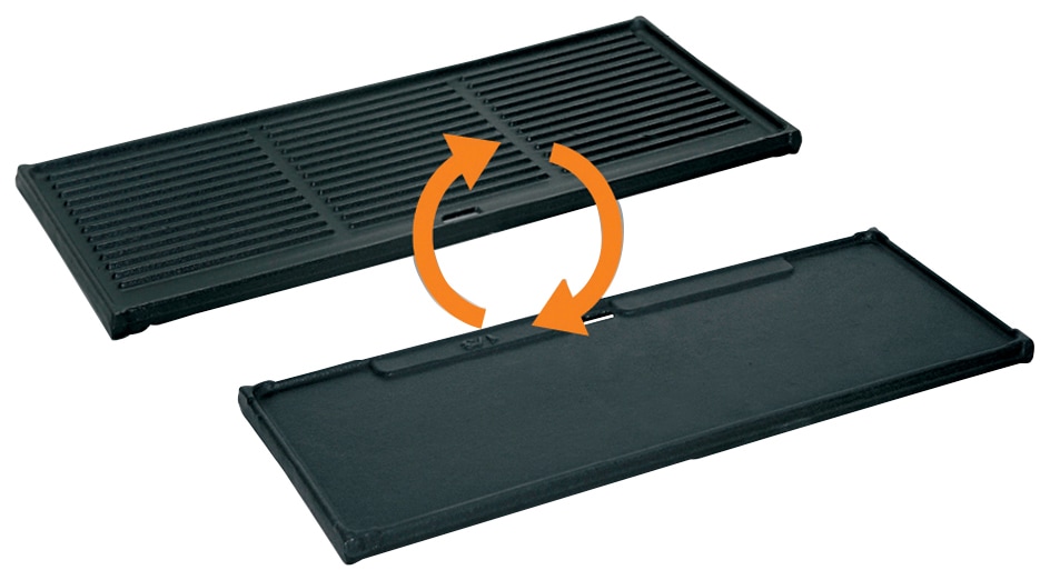 Grillplatte ENDERS, schwarz, B:20cm H:3cm T:45cm, Gusseisen, Grillroste, für Gasgrill »Kansas 3«, BxT: 20x45 cm