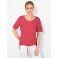 T-Shirt CASUAL LOOKS "Shirt" Gr. 42, rot (rot, gestreift) Damen Shirts Jersey