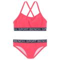 Bustier-Bikini BENCH. "Yva Kids" Gr. 158/164, N-Gr, pink Kinder Bikini-Sets Bikinis