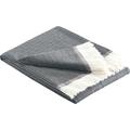 Plaid BIEDERLACK "Lines" Wohndecken Gr. B/L: 130 cm x 170 cm, grau (dunkelgrau) Baumwolldecken