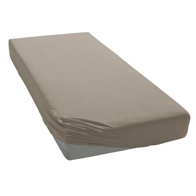 Bettlaken ESTELLA "Feinjersey", grau (kieselgrau), B:90-100cm L:200cm, Jersey, Obermaterial: 100% Baumwolle, Laken, Rundumgummi Image
