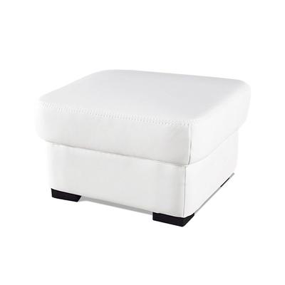 Hocker COTTA "Dani", weiß (altweiß), B:60cm H:44cm T:60cm, Luxus-Microfaser aus 100% Polyester, Hocker, Polsterhocker Image