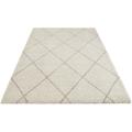Hochflor-Teppich LEONIQUE "Belle" Teppiche Gr. B/L: 80 cm x 150 cm, 35 mm, 1 St., beige (creme, grau) Esszimmerteppiche