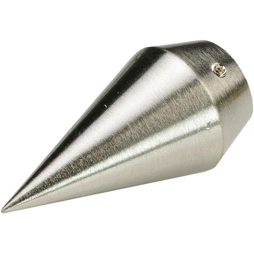 „Gardinenstangen-Endstück LIEDECO „“Endstück, Endknopf edelstahl-optik „“France““ Spitze““ Gardinenstangenendstücke Gr. 1 St., silberfarben (edelstahlfarben) Gardinenstangen-Endstücke Endstück, Endknopf Spitze, 1 Stück“