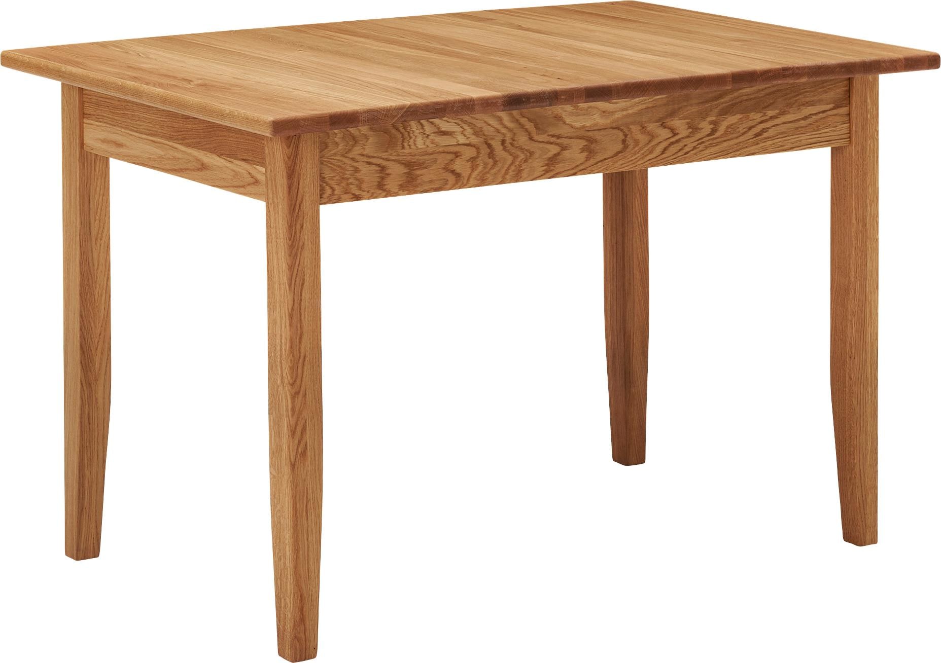 Esstisch MASSIVLINE & MORE "Königsee", braun (wildeiche, wildeiche, wildeiche), B:120cm H:76cm T:75cm, Tische, zeitloses Design