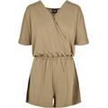 Jumpsuit URBAN CLASSICS "Damen Ladies Short Modal Jumpsuit" Gr. L, US-Größen, grün (khaki) Damen Overalls