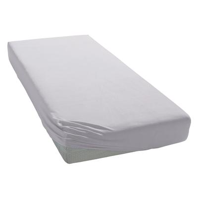 Bettlaken ESTELLA "Feinjersey", grau (platinfarben), B:90-100cm L:200cm, Jersey, Obermaterial: 100% Baumwolle, Laken, Ru