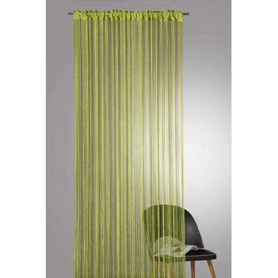 Fadenvorhang WECKBRODT "Rebecca" Gr. 2, grün (grün, uni), B:148cm H:160cm, Polyester, Gardinen, Fadengardine, Insektenschutz, transparent, kürzbar, Store Image