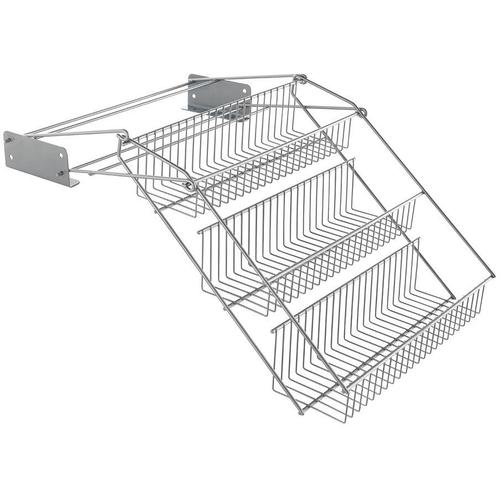 „Gewürzregal METALTEX „“Up & Down““ Regale Gr. B/H/T: 33 cm x 28 cm x 21 cm, silberfarben Gewürzregale 3 Etagen“