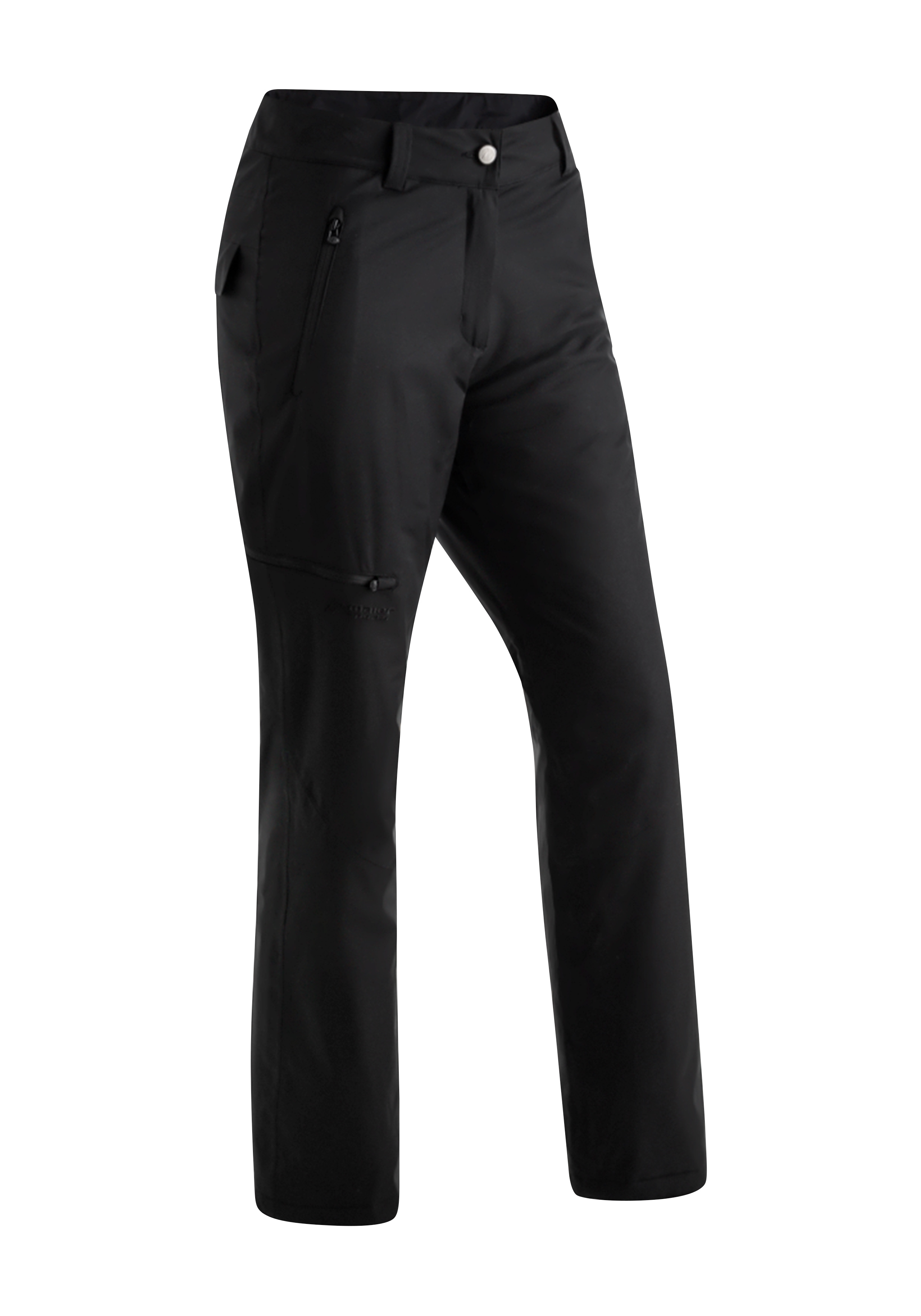 Funktionshose MAIER SPORTS "Dunit W", Damen, Gr. 40, Normalgrößen, schwarz, 100% Polyester, Hosen, Warm und wasserdicht, für Schnee und Regen Image