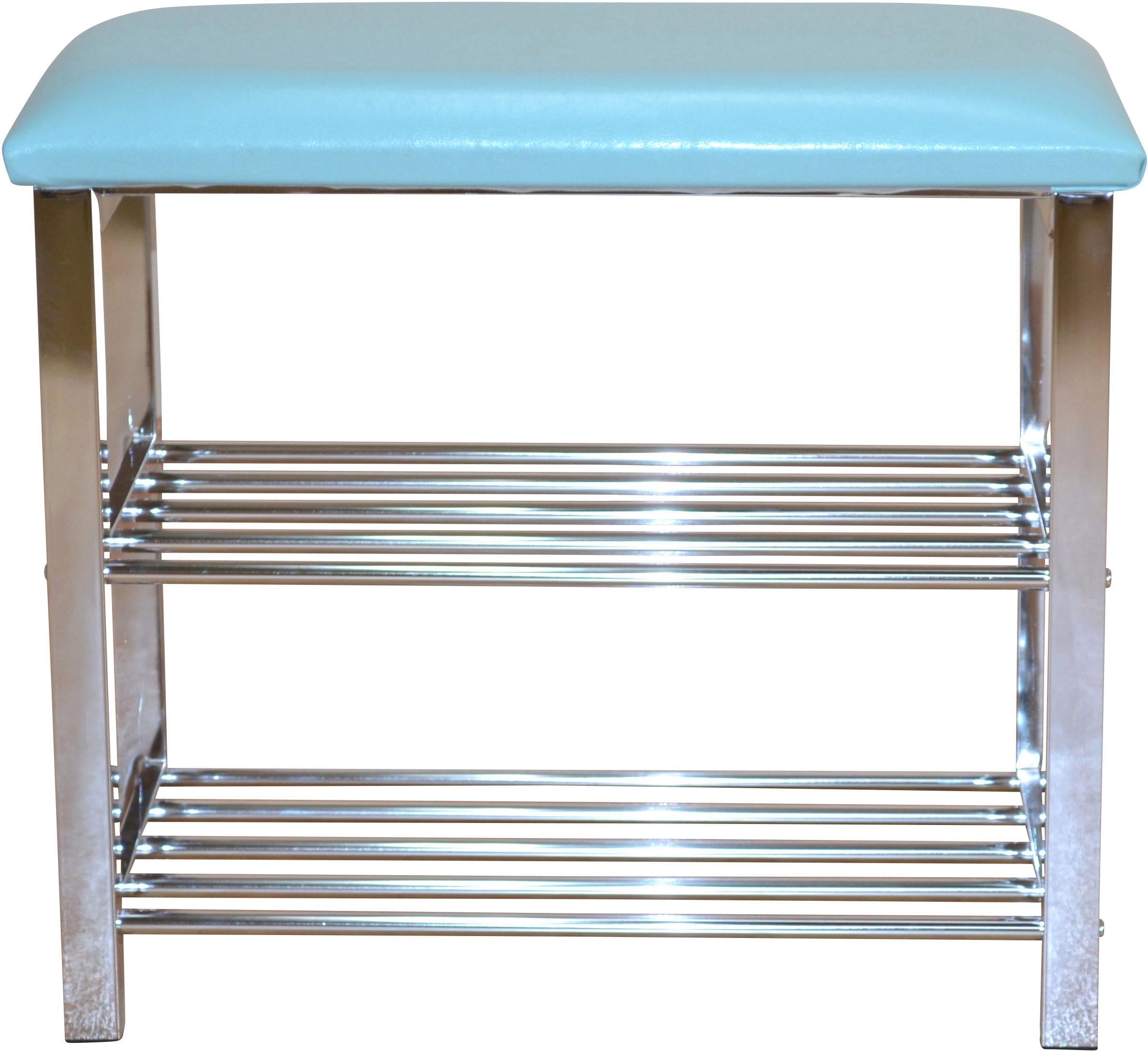 Schuhbank INOSIGN, grau (chromfarben), B:57cm H:50cm T:30cm, Sitzbänke, Schuhbank Image