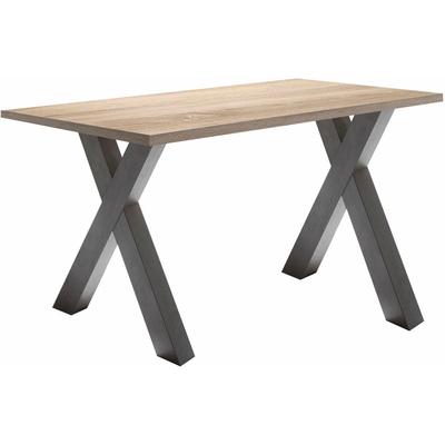 Schreibtisch MÄUSBACHER "Mio", grau (graphit, eichefarben), B:120cm H:75cm T:70cm, Tische Image