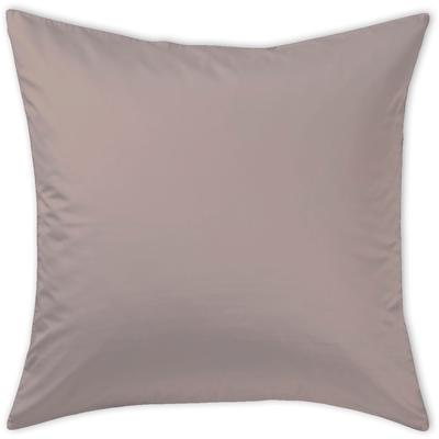 Kissenbezug CURT BAUER "Uni-Mako-Satin", grau (taupe), B:80cm L:80cm, Mako-Satin, Obermaterial: 100% Baumwolle, Kissenbezüge, Unifarben Image