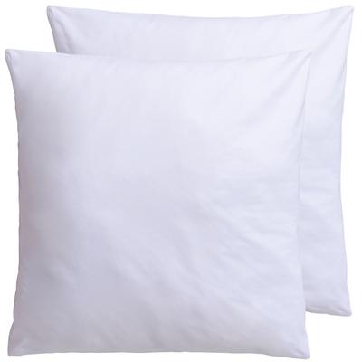 Microfaserkissen FAN "Kissenparade", weiß, B:80cm L:80cm, Bezug: 100% Baumwolle. Füllung: 100% Polyester, Kopfkissen, Allround-Kissen im Spar-Set Image