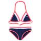 Triangel-Bikini KANGAROOS "Energy Kids" Gr. 146/152, N-Gr, bunt (marine, weiß, pink) Kinder Bikini-Sets Bikinis