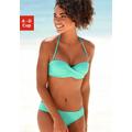 Bügel-Bandeau-Bikini S.OLIVER Gr. 34, Cup D, blau (türkis) Damen Bikini-Sets Ocean Blue