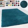 Hochflor-Teppich ESPRIT "Relaxx ESP-4150" Gr. 6, blau (türkis, petrol), B:200cm H:25mm L:290cm, Kunstfaser, Teppiche, Wohnzimmer, sehr große Farbauswahl, weicher dichter Hochflor