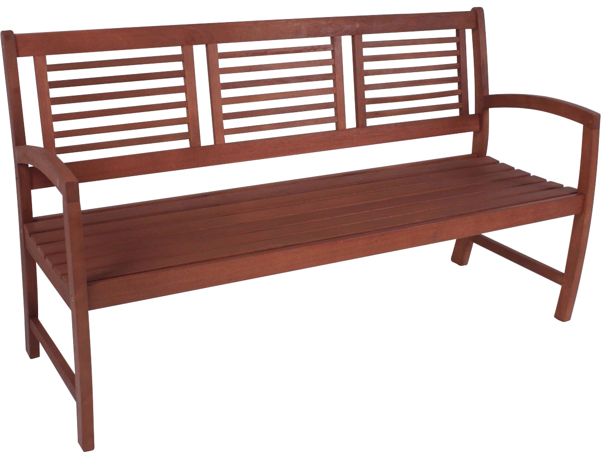 Gartenbank GARDEN PLEASURE "MADISON", braun (braun, holzoptik), B:156cm H:90cm T:59cm, Holz, Sitzbänke